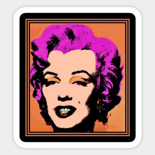 Marilyn Monroe Psychedelic Abstract Warhol Style Sketch Print Sticker